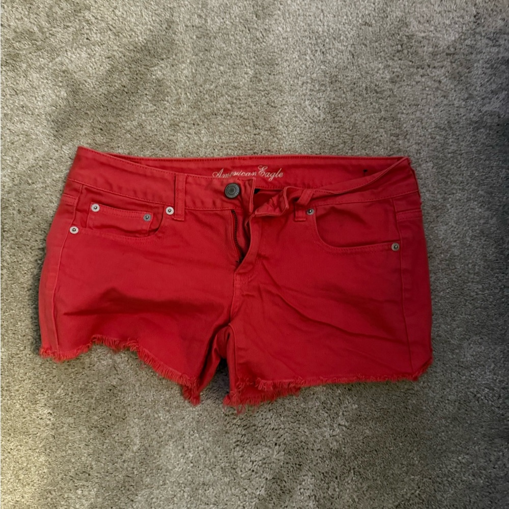 American Eagle Outfitters Red Women Shorts